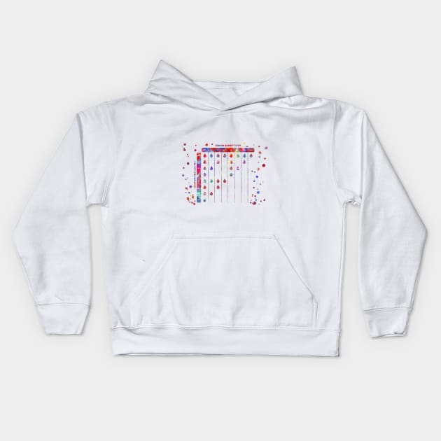 Donor blood types Kids Hoodie by RosaliArt